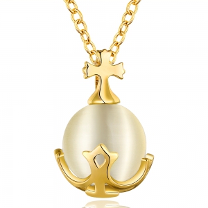 貓眼石銀(yín)項鏈