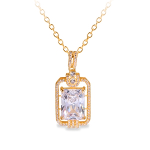 長(cháng)方形銀(yín)項鏈